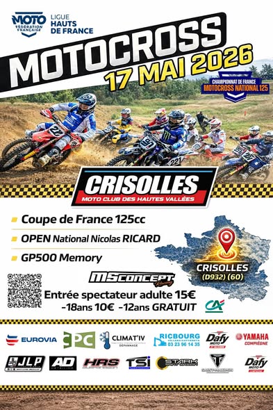 Championnat de Motocross à Crisolles (60)