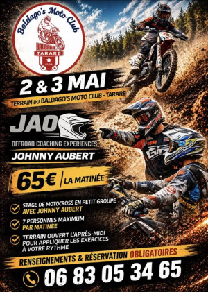 Stage Motocross avec Johnny Aubert à Tarare (69)