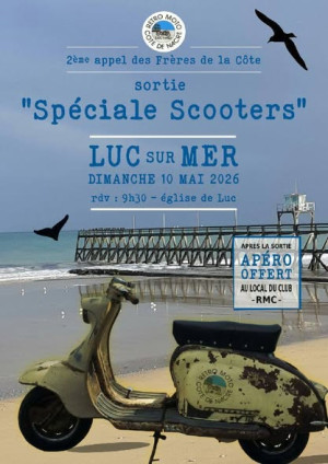 Grande rencontre et balade gratuite de scooters en tôle