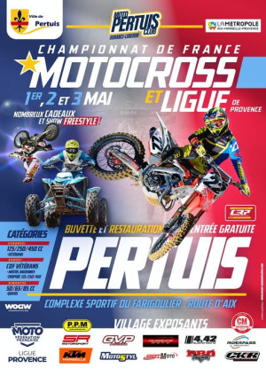 Championnat de France de Motocross et de Ligue Provence à Pertuis (84)