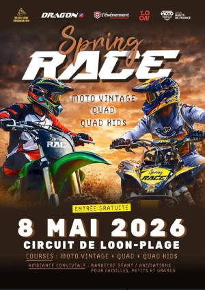 Spring Race : Course sur sable pour les quads et les motos vintages sur le circuit de Loon Plage