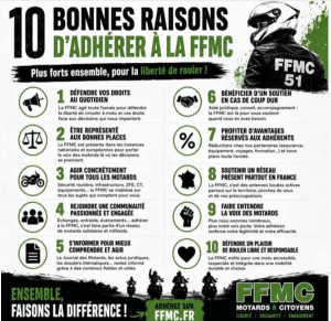 10 Bonnes raisons d'adhérer à la FFMC