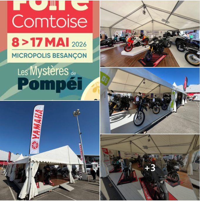 Motos Miellin en places foire comtoise 2026
