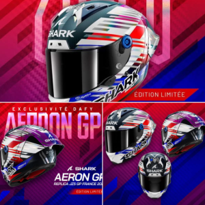 Réservez votre Casque Shark Aeron GP FIM Racing #2 Replica Zarco GP de France 2026 chez Atlantic Moto