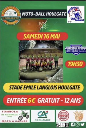 Manche du Championnat de France de Moto Ball à Houlagte