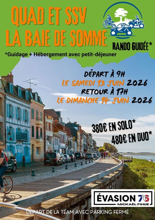 Rando guidée dans la Baie de Somme - QUAD & SSV