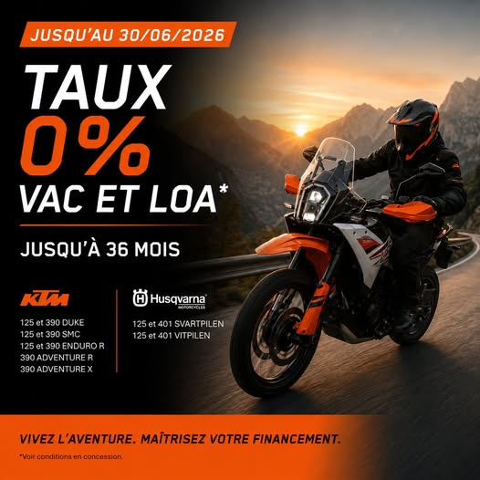 Financement Privilège à 0% jusqu’au 30 juin 2026