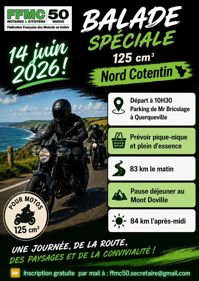 Balade spéciale 125cc dans le nord Cotentin
