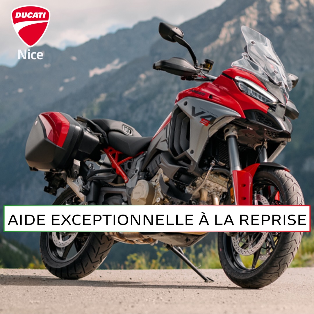Vous rêvez de la Ducati Multistrada V4 ? C’est le moment idéal pour franchir le cap ! 1 500 € d’aide à la reprise sur votre ancienne machine.