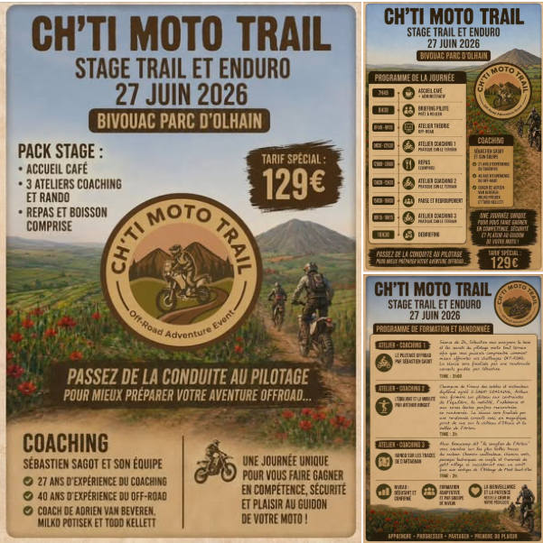 Ch'ti Moto Trail 2026 au Parc d'Olhain (62)